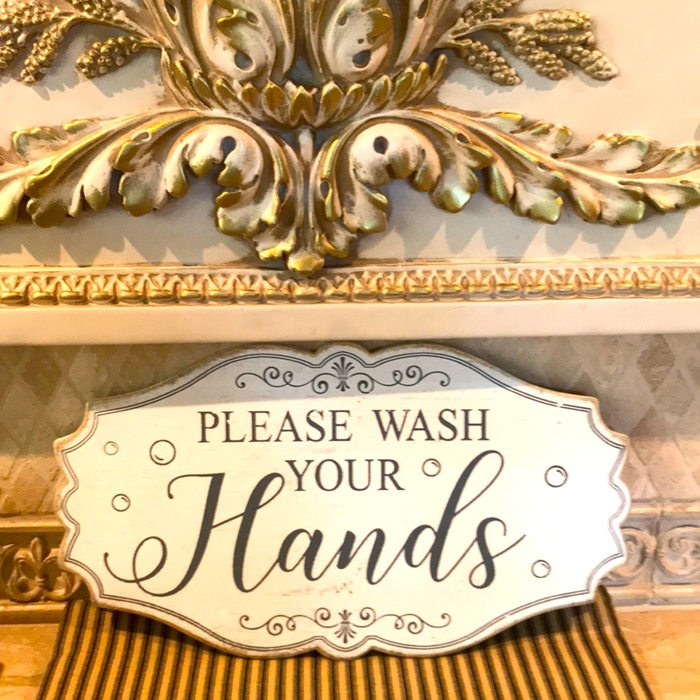 NEW Shabby Chic Distressed 14” Wall Art Sign